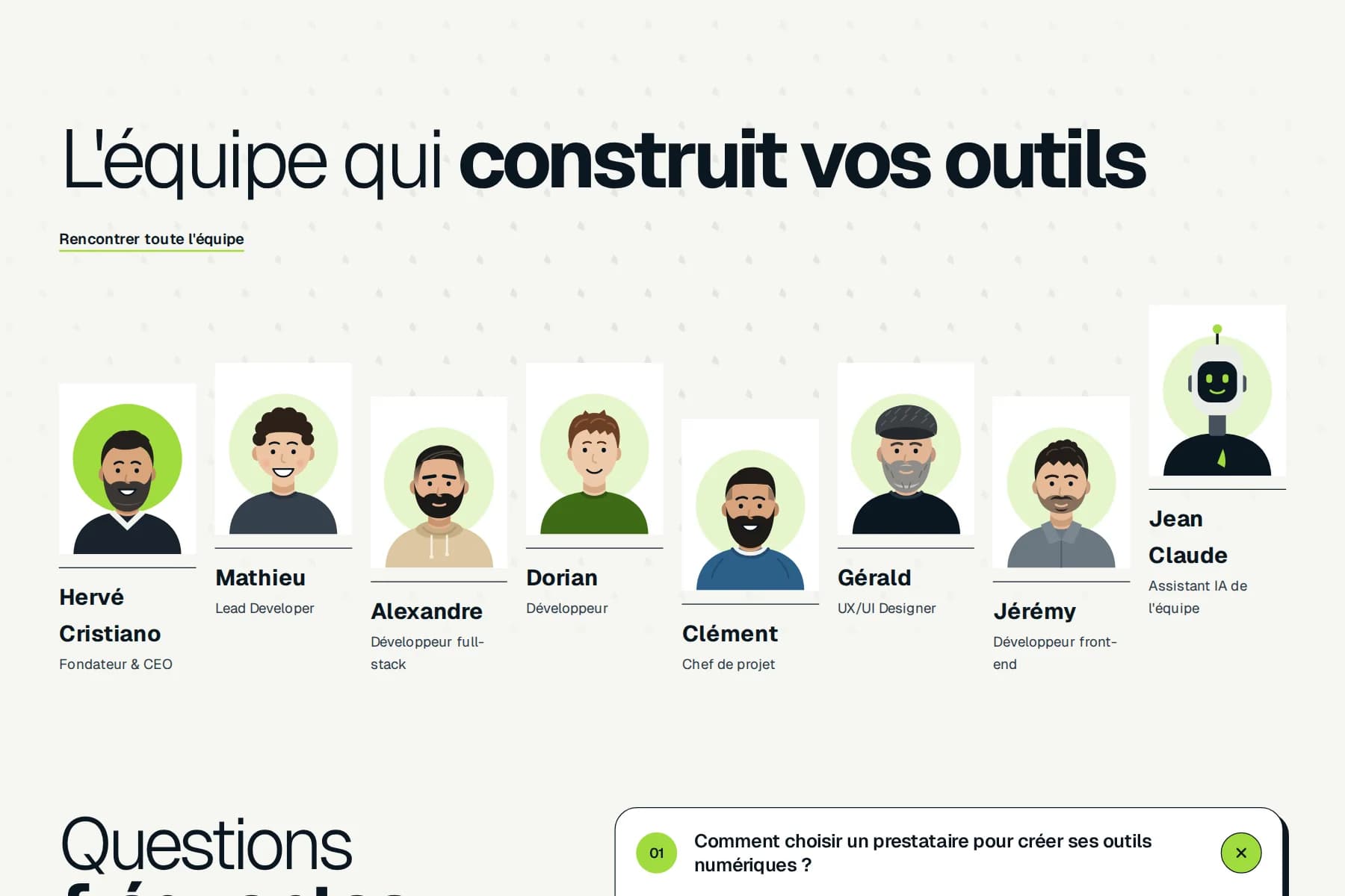 L'équipe de Kaiman en personnages dessinés